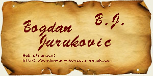 Bogdan Juruković vizit kartica